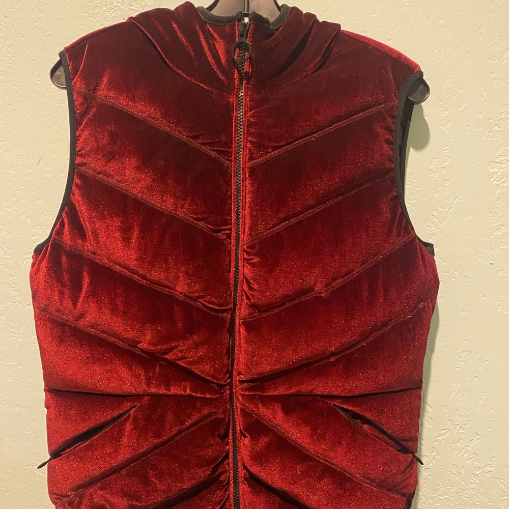 BCBG velvet vest - gorgeous color! Perfect for fall!!
